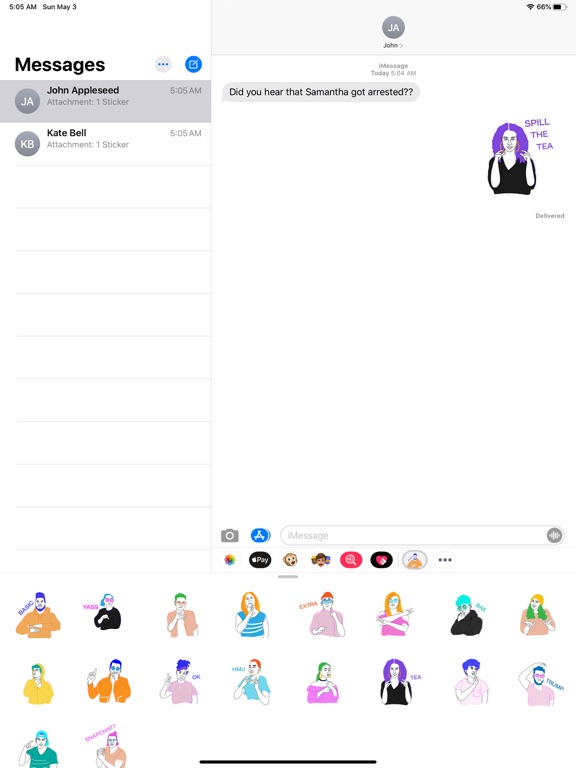 Urban ASL Stickers iPad screenshot 5 - Stickers app