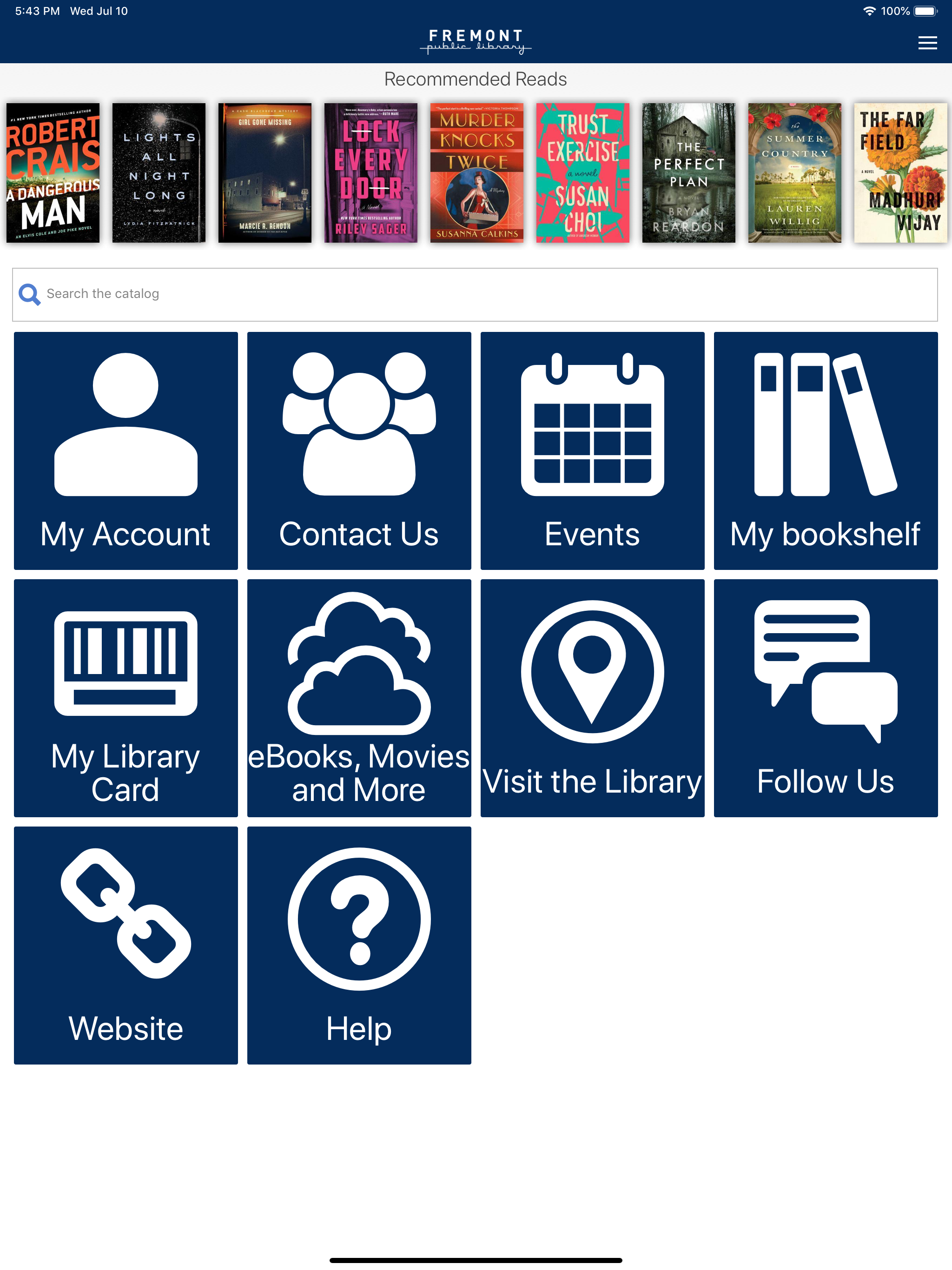 Fremont Library screenshot 7