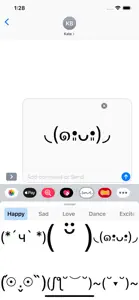 Kaomoji Stickers screenshot #1 for iPhone