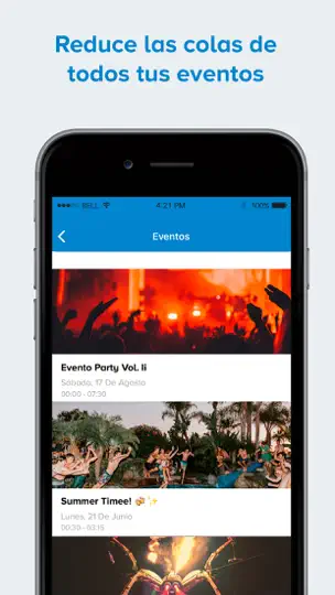 Captura de pantalla de Fourvenues Access en iPhone 5