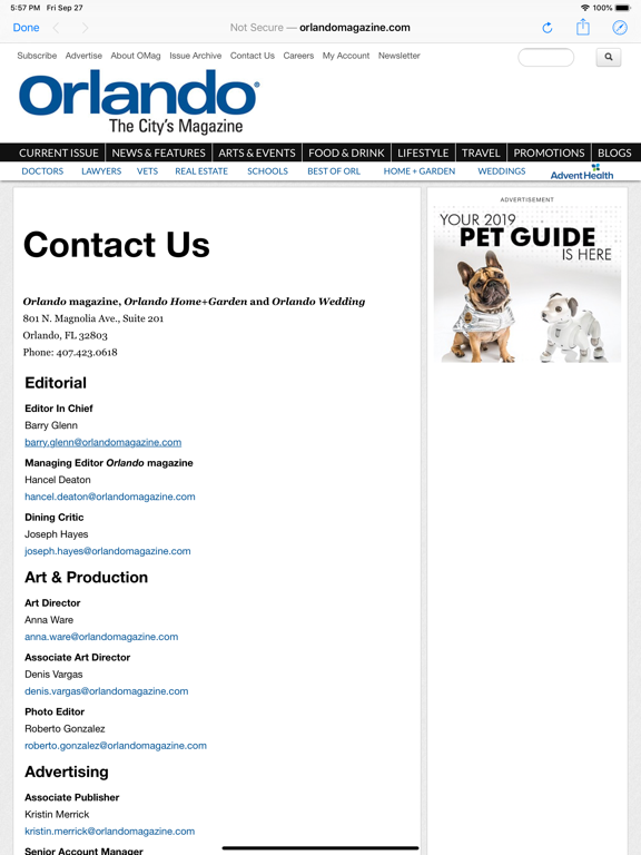 Screenshot #6 pour Orlando Magazine Insider