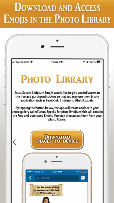Jesus Speaks Scripture Emoji's iPhone screenshot 5 - Lifestyle app