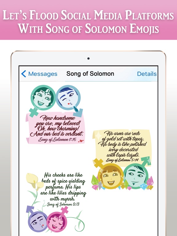 Song of Solomon Bible Emojis iPad screenshot 10 - Lifestyle app
