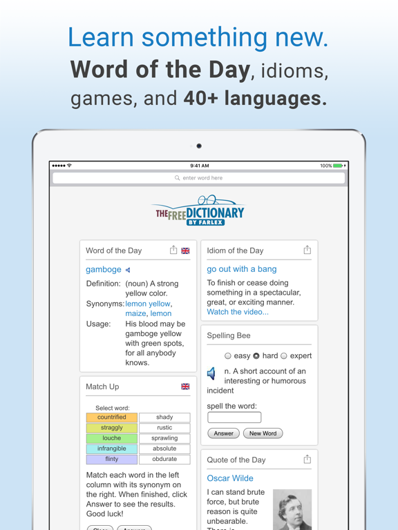 Dictionary. iPad screenshot 4 - Reference app