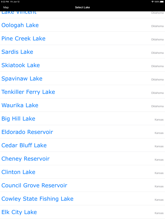 Screenshot #6 pour Oklahoma-Kansas: Lakes, Fishes