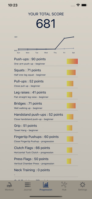 ‎Convict Conditioning Tracker Screenshot