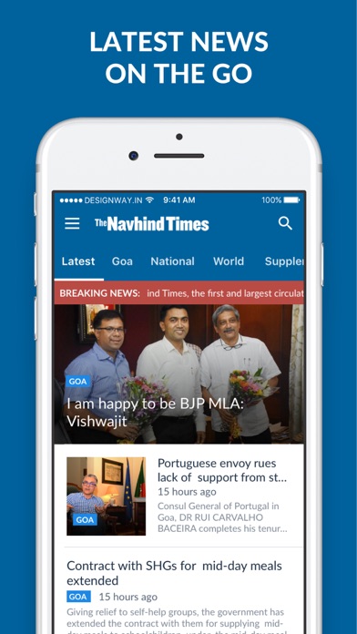 Screenshot #1 pour Navhind Times