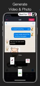 Text Message Chat Video Maker screenshot #2 for iPhone