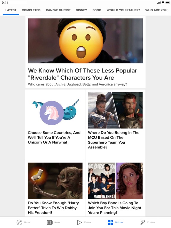 BuzzFeed screenshot