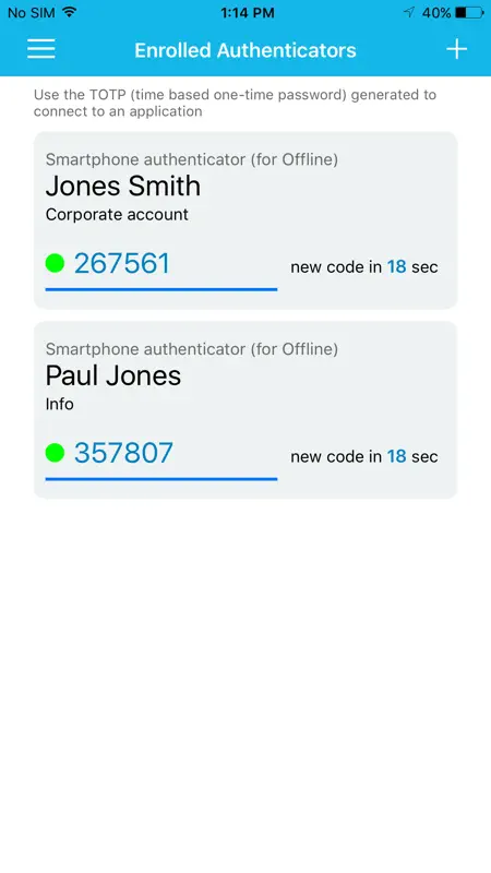 OT Advanced Authentication screenshot 1 of 5