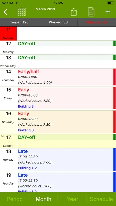 FlexR (Shift planner) screenshot 6 of 10