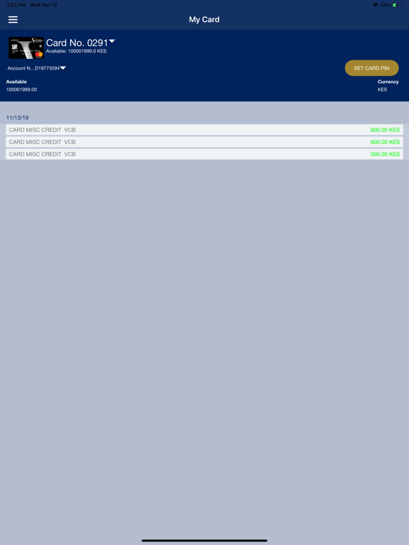 Screenshot #4 pour VCB Card Manager