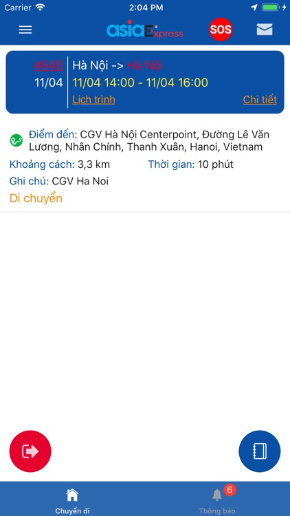 Xuyên Á - Tài xế