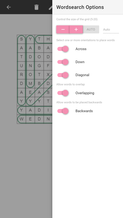 Word Search Maker iPhone screenshot 6 - Education app