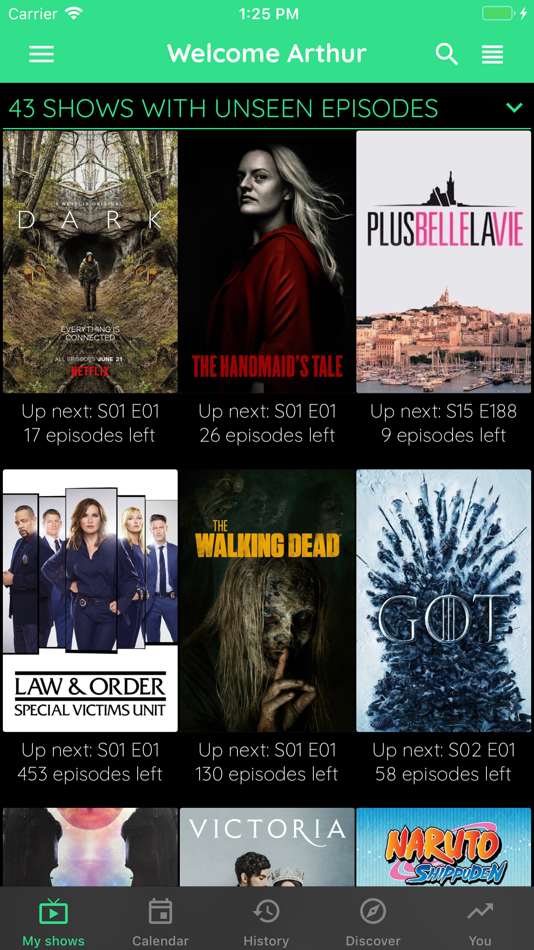 #1. TV Show & Movie Tracker Trakt (iOS) 由: Jonathan ANTOINE