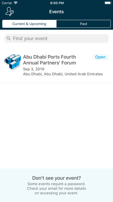 How to cancel & delete Abu Dhabi Ports Events from iphone & ipad 2