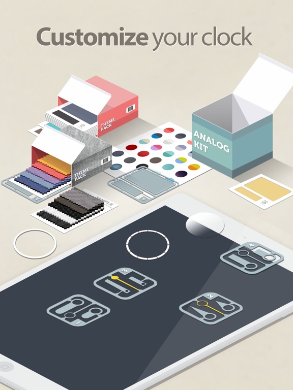 Red Clock FREE Edition The Minimal Alarm Clock screenshot