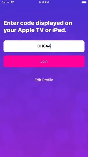 Captura de pantalla de CouchQuiz Companion en iPhone 1