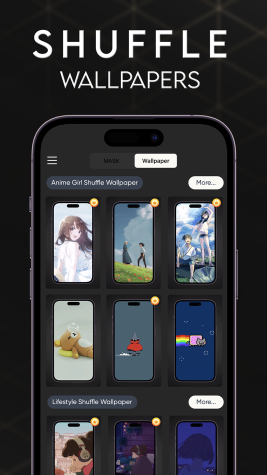 #1. Shuffle - Wallpaper IOS 16 (iOS) 由: Tula Kumkrong