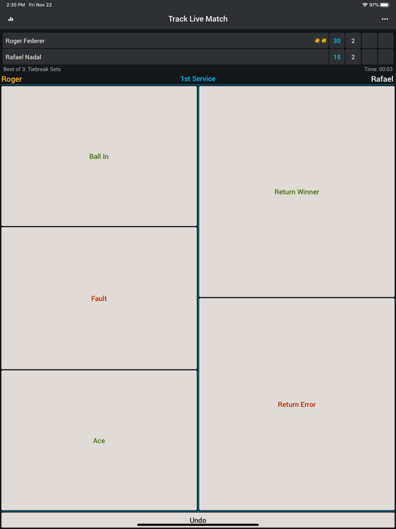 Smashbook Tennis Tracker App. Track your scores, stats, friends and foes like a pro. screenshot