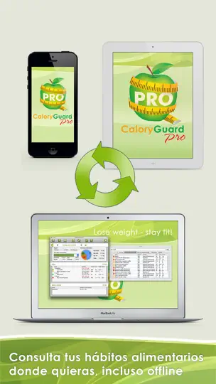 Captura de pantalla de CaloryGuard Pro en iPhone 4