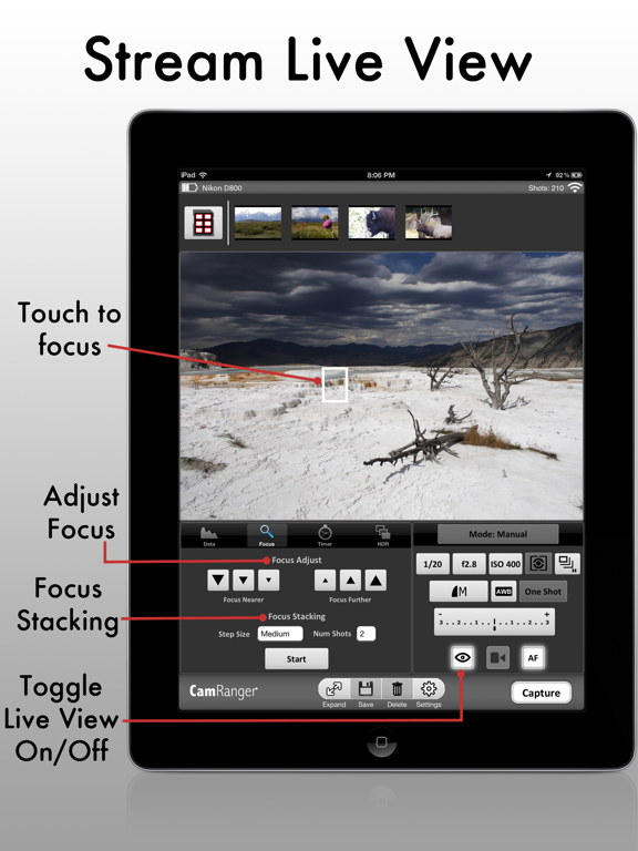 Screenshot #5 pour CamRanger Wireless DSLR Camera