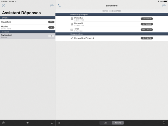 Screenshot #6 pour Assistant Dépenses
