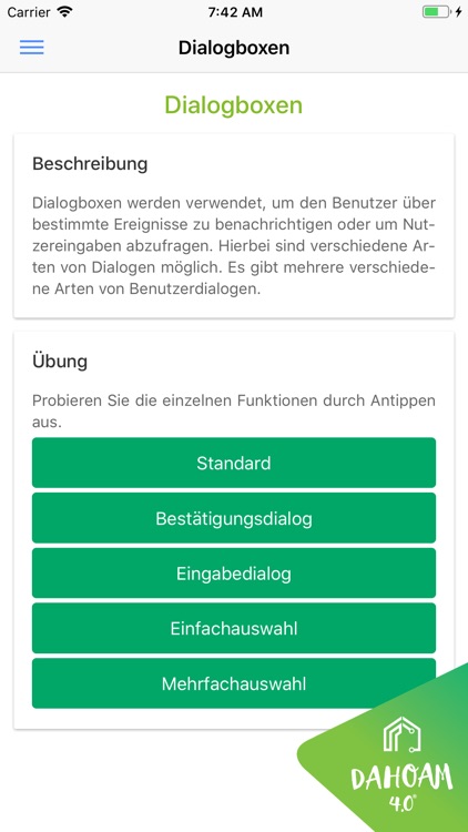 Dahoam 4.0 - Wischapp