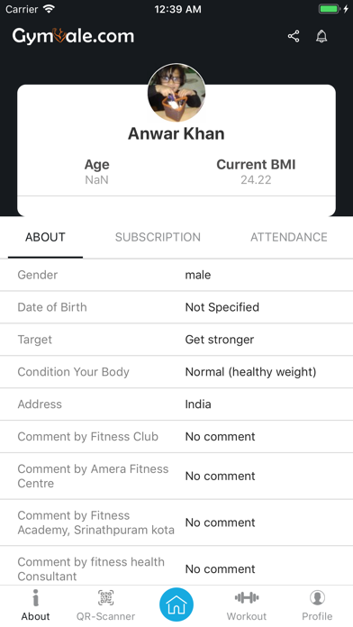 GymVale for Gym owner & member Screenshot