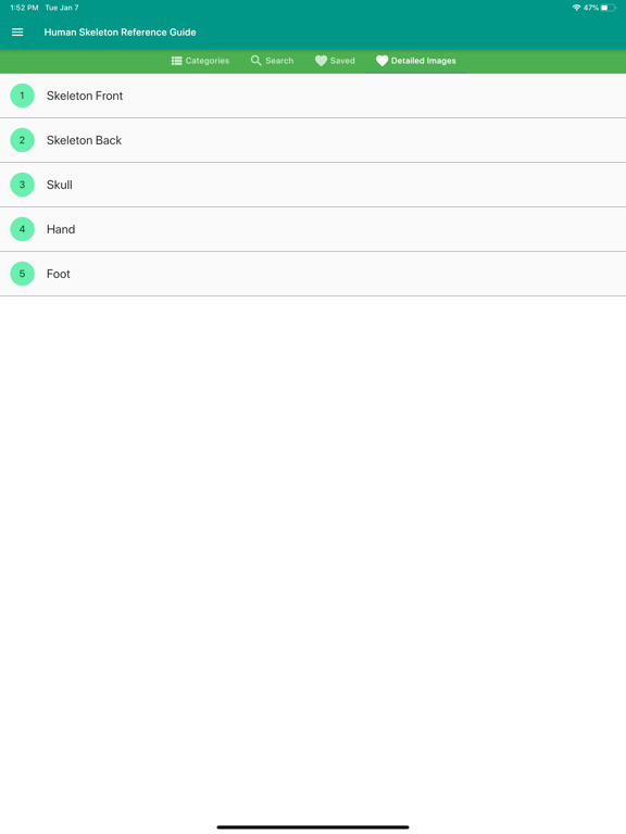 Screenshot #5 pour Human Skeleton Reference Guide