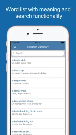 Game screenshot Romanian Dictionary Pro hack