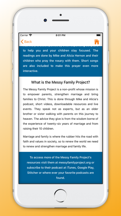 Family Rosary App iPhone screenshot 4 - Lifestyle app