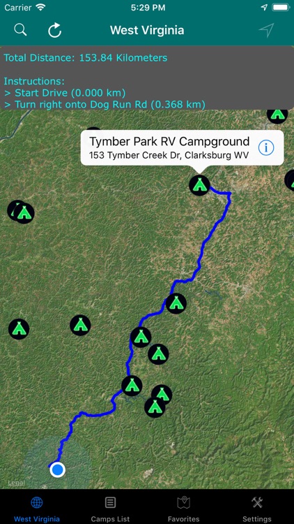 West Virginia – Campground RVs