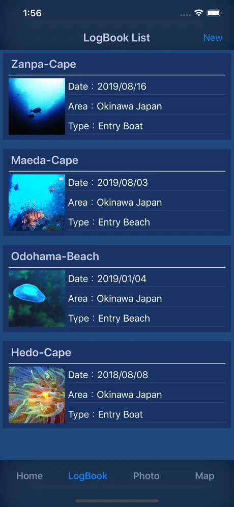 Diving Log - Scuba Logbook