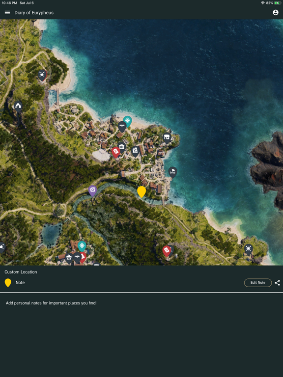 Unofficial Map for AC: Odyssey iPad screenshot 5 - Entertainment app