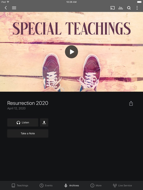 Calvary Chapel Sierra Vista iPad screenshot 3 - Lifestyle app
