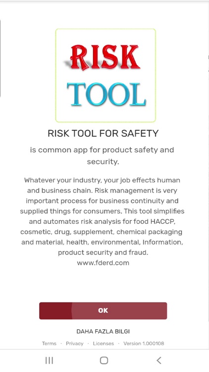 RISK Tool For Safety