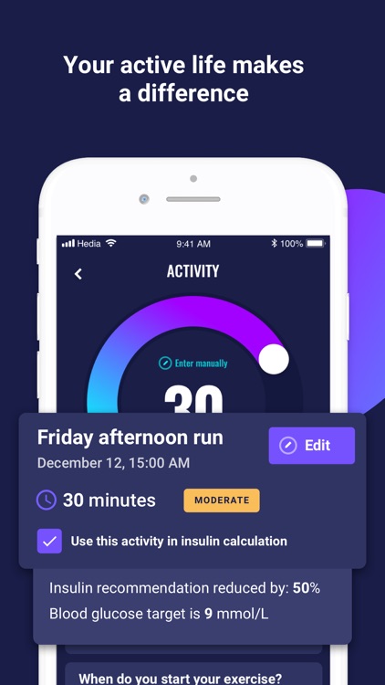 Hedia - personal diabetes app screenshot-3
