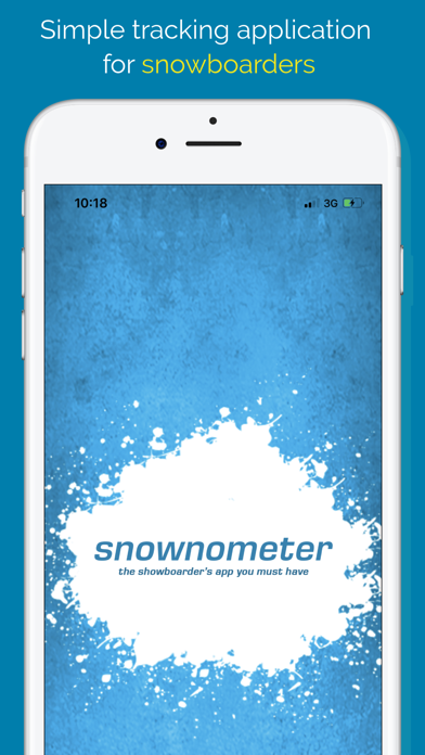 Screenshot #1 pour Snownometer: snowboard tracker
