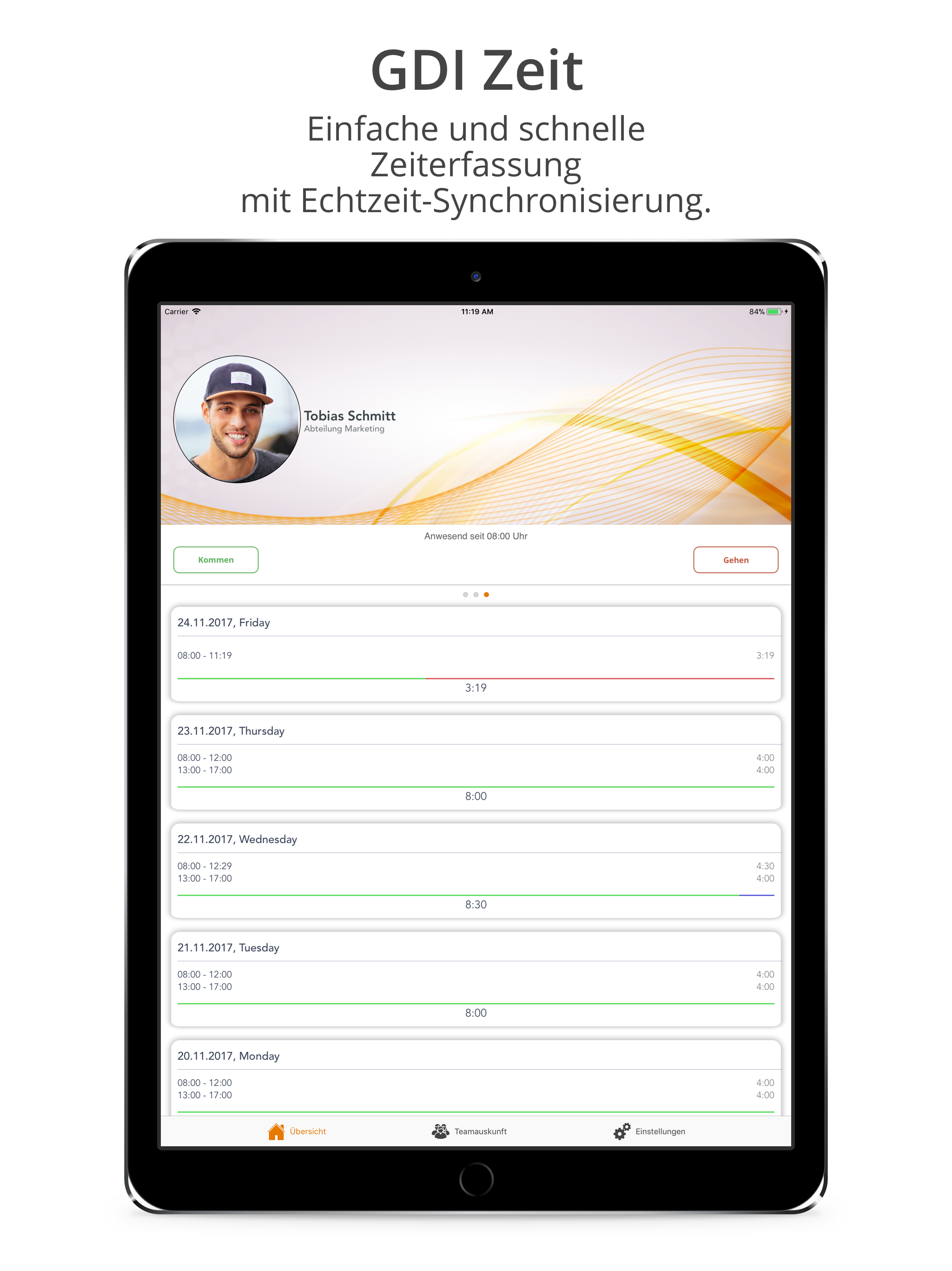Zeit Profi screenshot 6