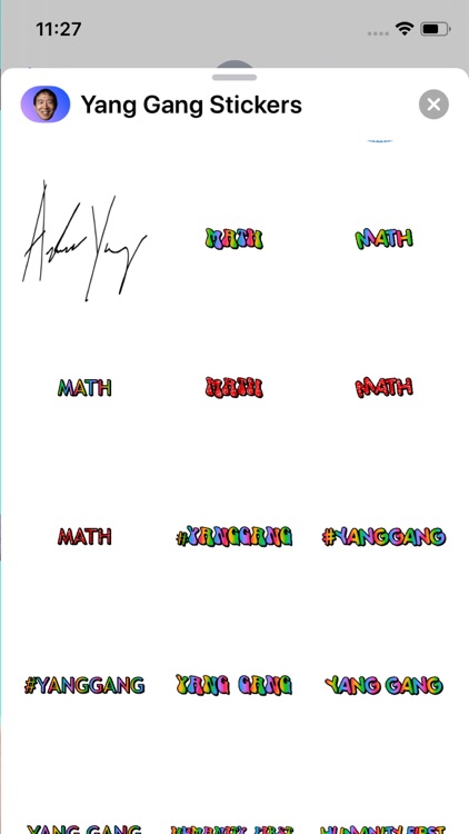 Yang Gang Stickers - Andrew Y.