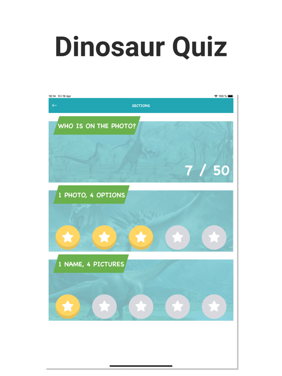 Dinosaurs - Dino Quiz Gamesのおすすめ画像1