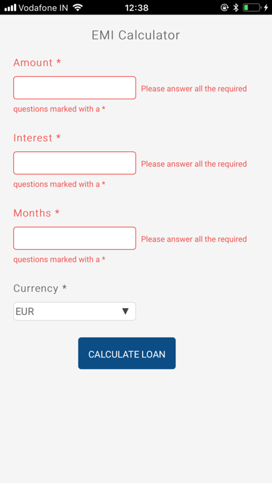 Screenshot #2 pour Temenos Loan Calculator