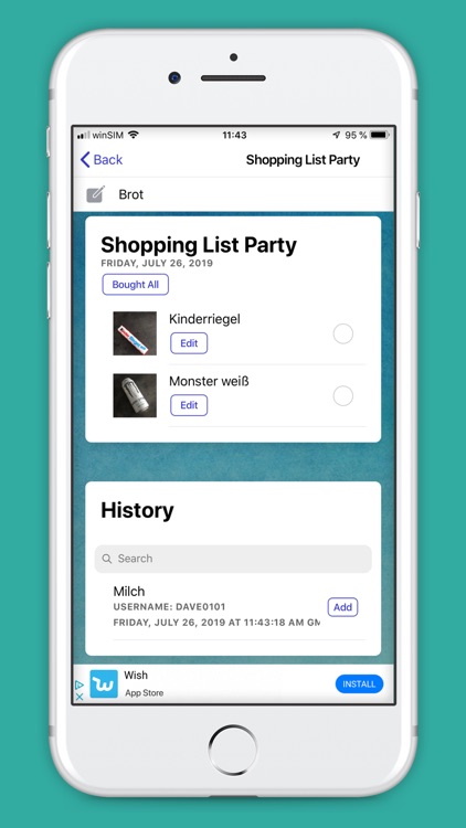Shopping List - Buy Together