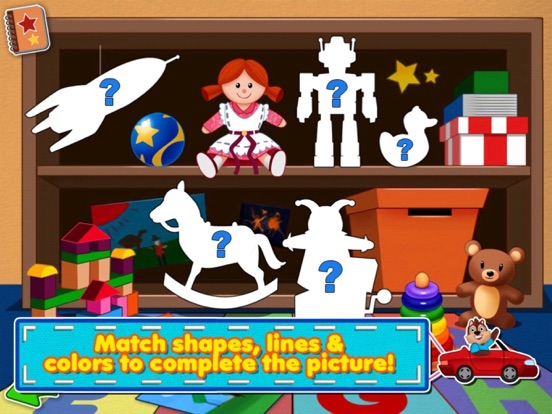 Awesome Shape Puzzles 123 Lite iPad screenshot 1 - Education app