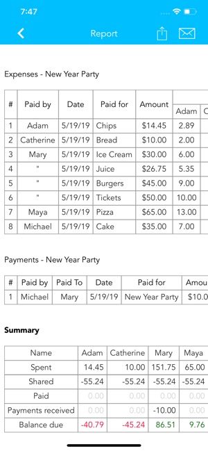 Group Expense