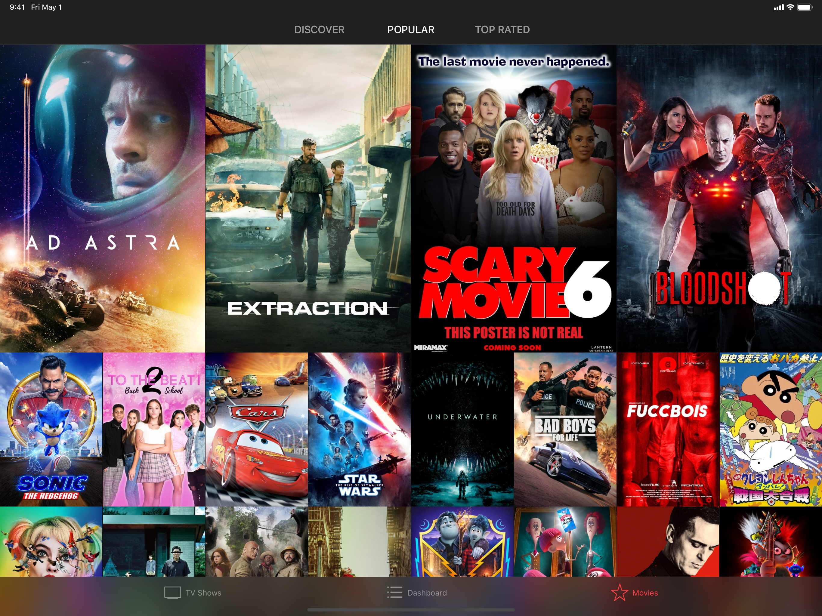 Action! TV & Movies Tracker