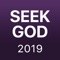 The Seek God 2019 app contains all the material of the printed booklet — and more