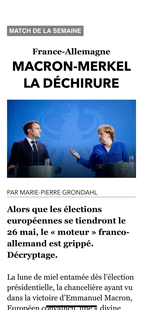 L'ancienne app Paris Match - paris-match-legacy-app-macron-merkel-article
