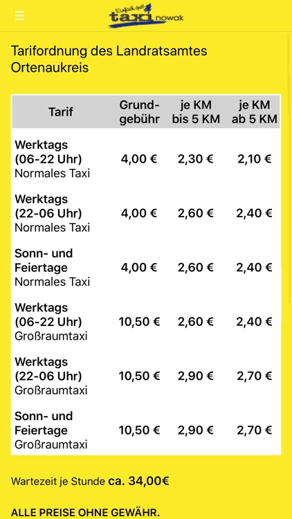 Taxi Nowak - Offenburg screenshot-6